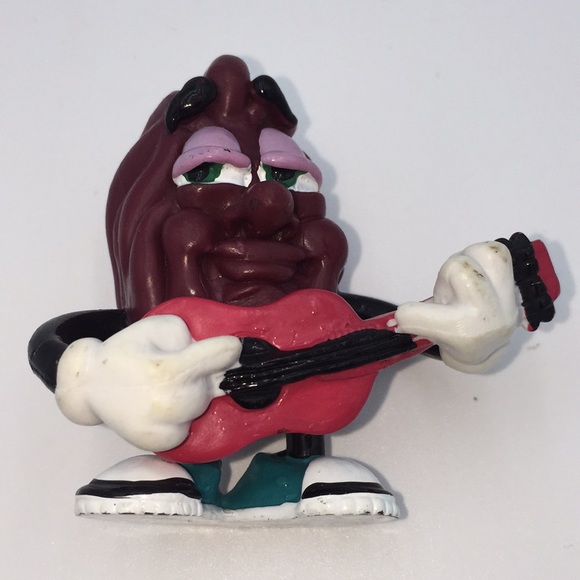 Vintage California Raisin Applause Miniature Vinyl Figure Guitar 1988 - Picture 1 of 11